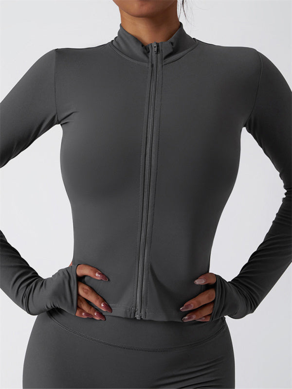 Mira Damen Langarm-Trainingsjacke Sportlich