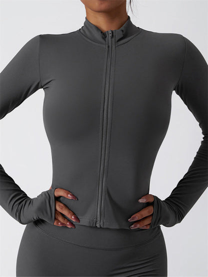Mira Damen Langarm-Trainingsjacke Sportlich