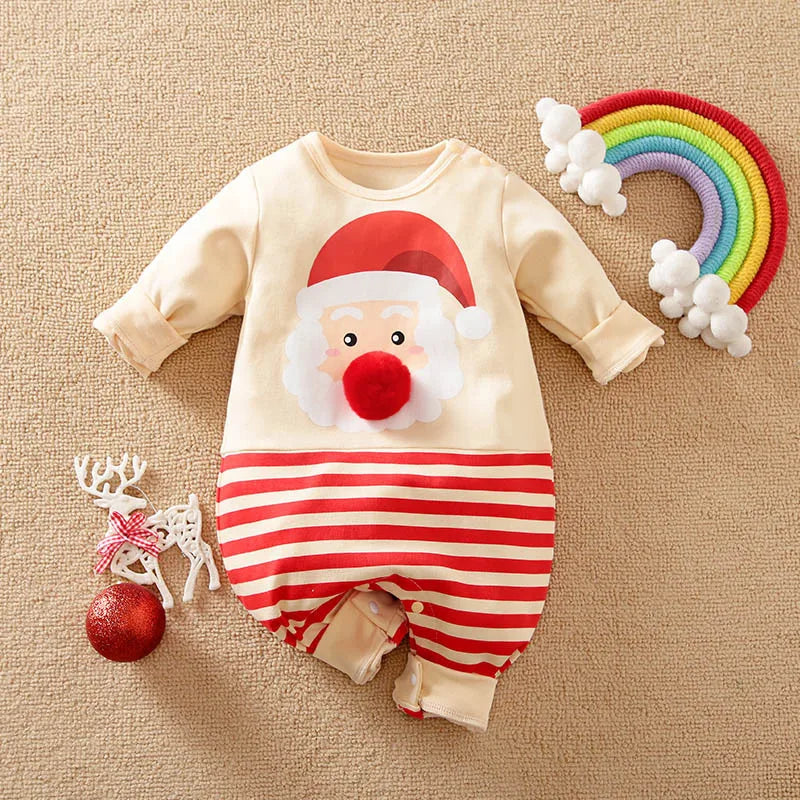 Weiches Baby-Weihnachtskostüm Baumwolle