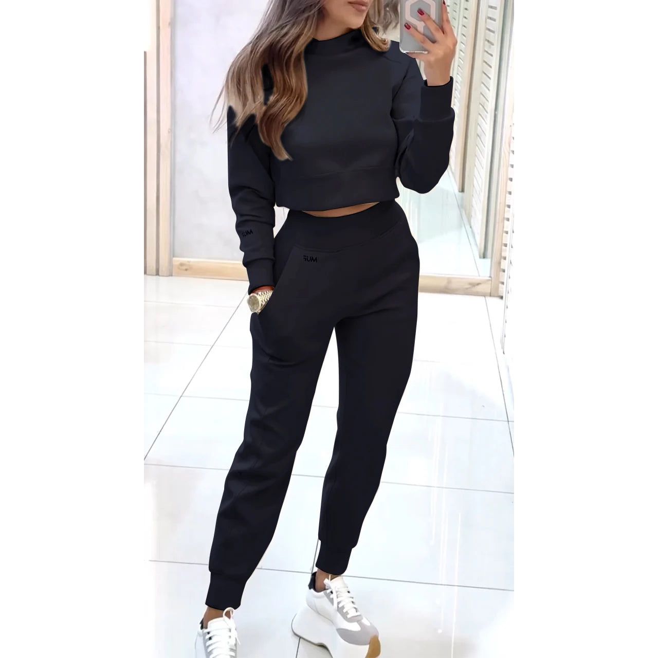 Damen 2-teiliges Outfit Set Stilvoll