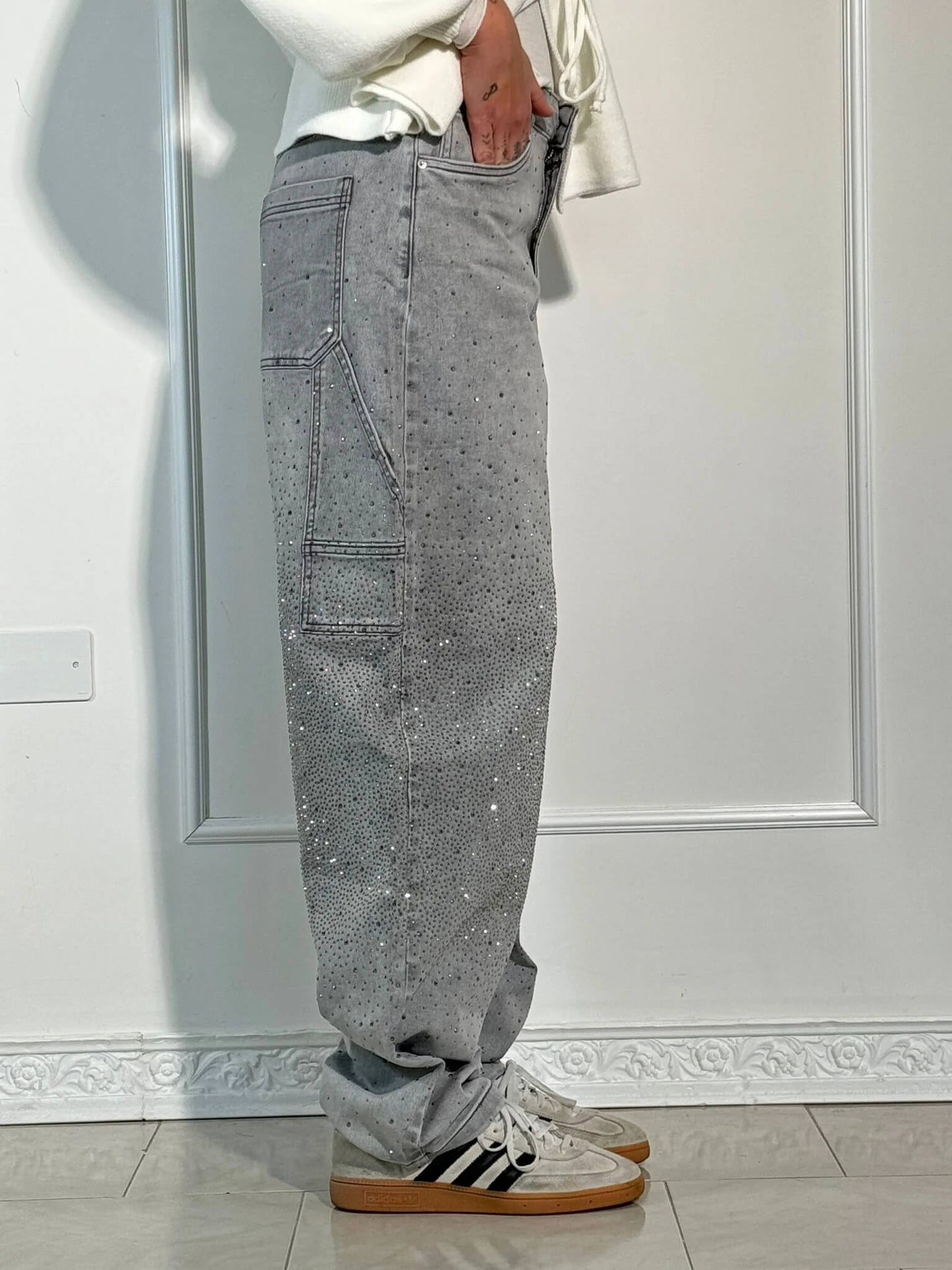 Damen Weite Hosen Frühjahr