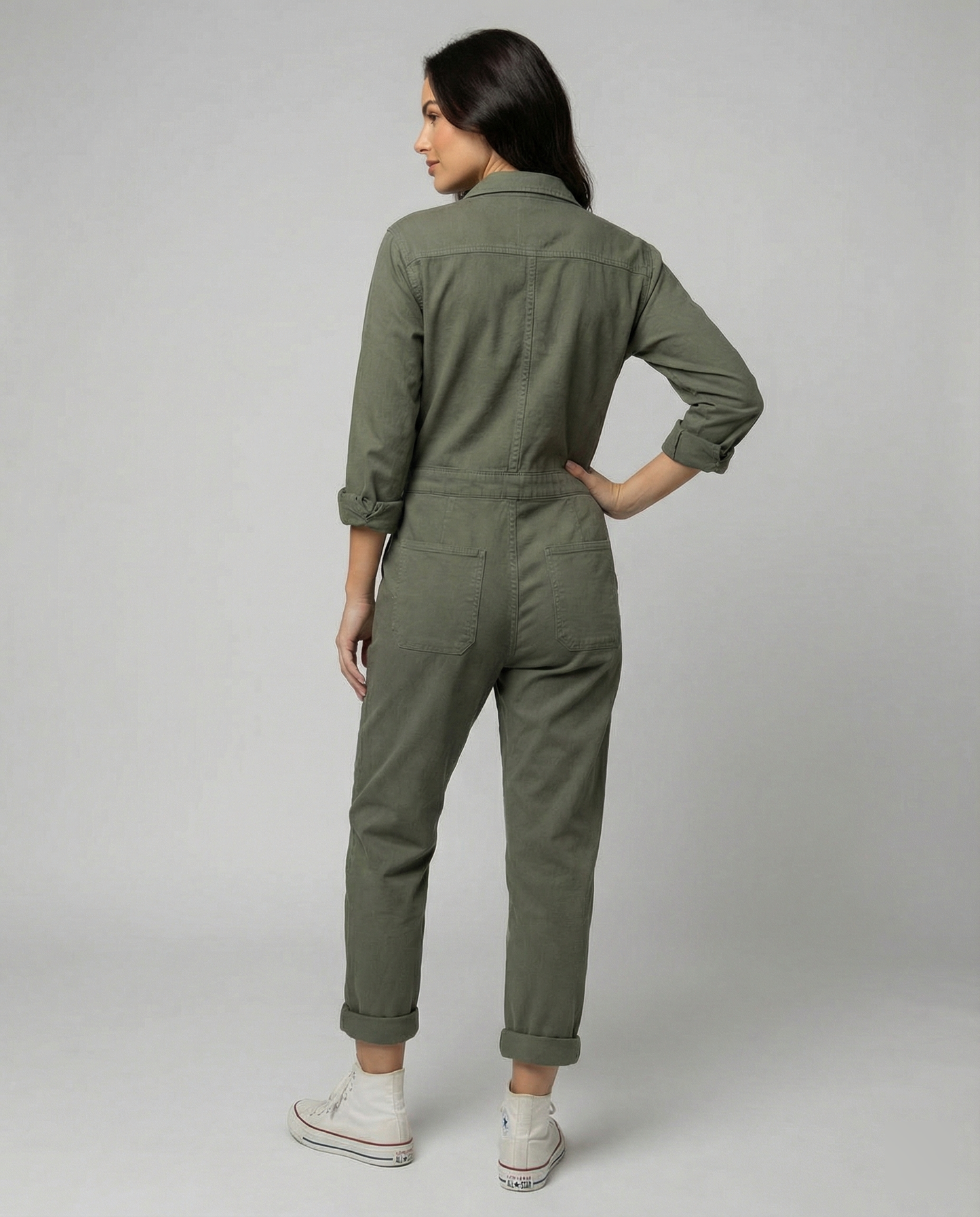 Damen Utility-Jumpsuit Lässig