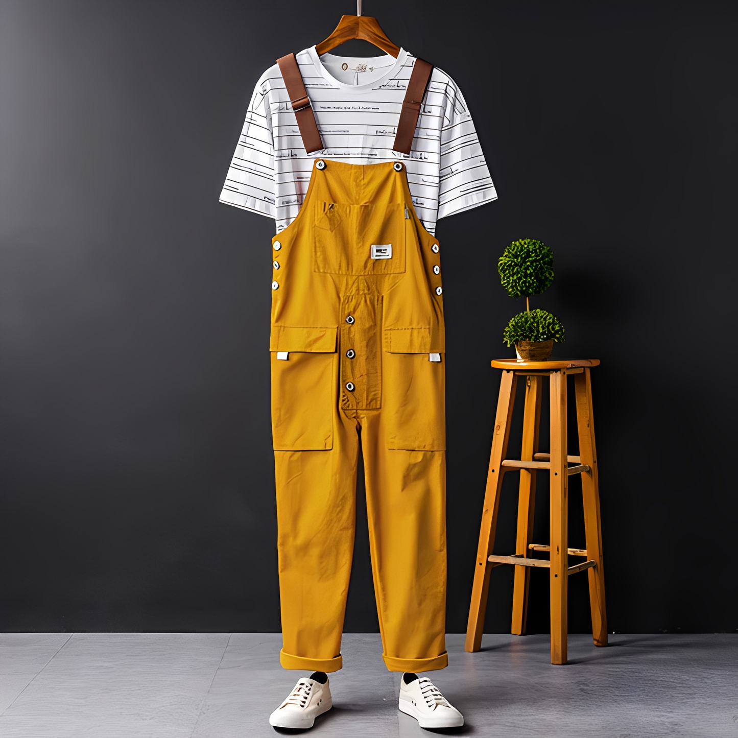 Damen Overall Elegant Baumwolle