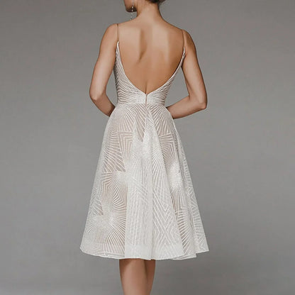 Elegantes Damen A-Linie Cocktailkleid