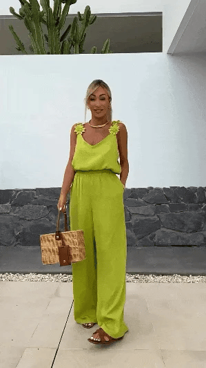 Stilvolle Damen Sommerjumpsuit