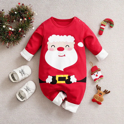 Weiches Baby-Weihnachtskostüm Baumwolle