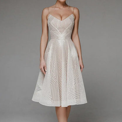 Elegantes Damen A-Linie Cocktailkleid