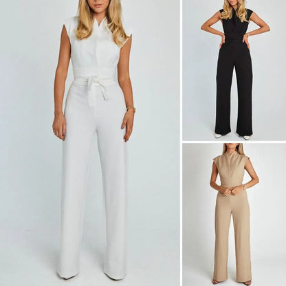Elegante Damen Jumpsuit V-Ausschnitt - Norvielle