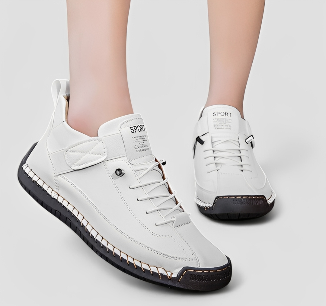 Damen Bequemeschuh Agnès Weich Lederschuh Schwarz - Norvielle