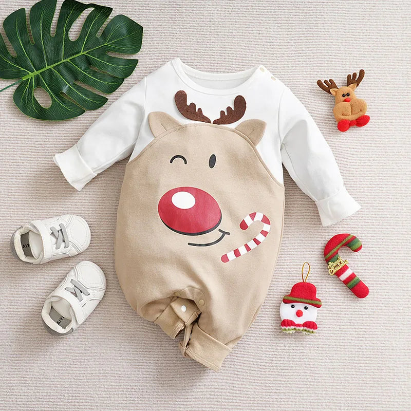 Weiches Baby-Weihnachtskostüm Baumwolle