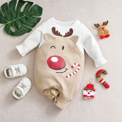 Weiches Baby-Weihnachtskostüm Baumwolle