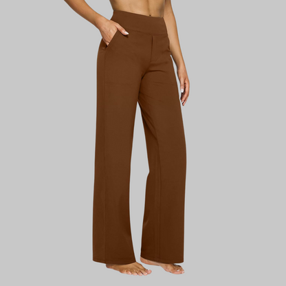 Damen Stretchhose Weit Bequem