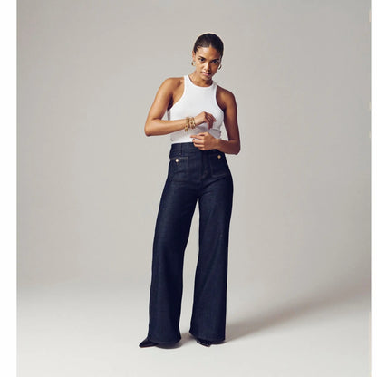 Mia | Komfortable Jeans mit weitem Bein Zendoo.de