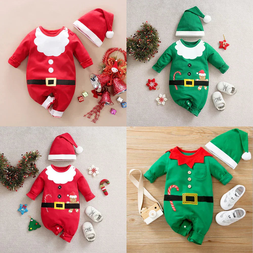 Weiches Baby-Weihnachtskostüm Baumwolle - Norvielle
