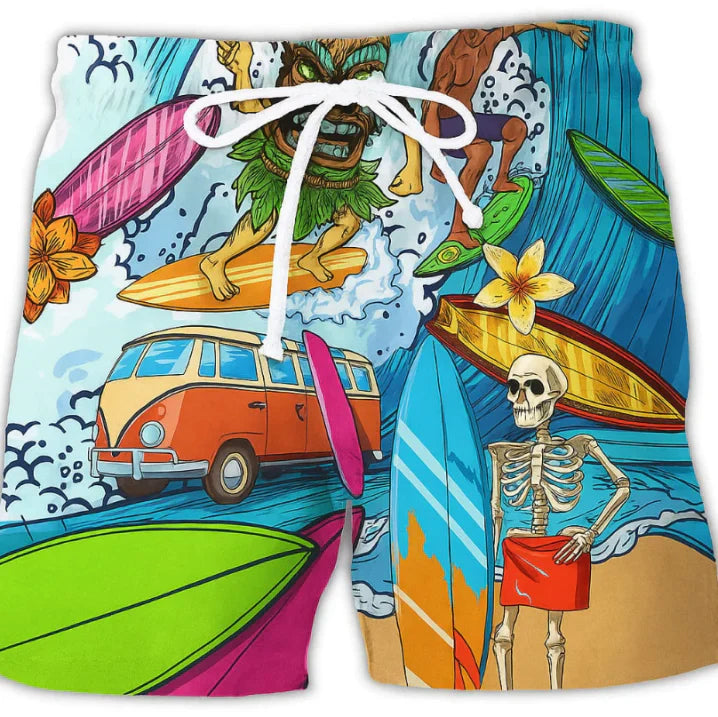 Herren Surf-Shorts Bedruckt Sommer