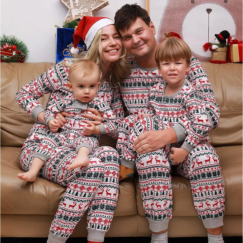 Weihnachtsoutfit Familie Festlich Größe XS-5XL