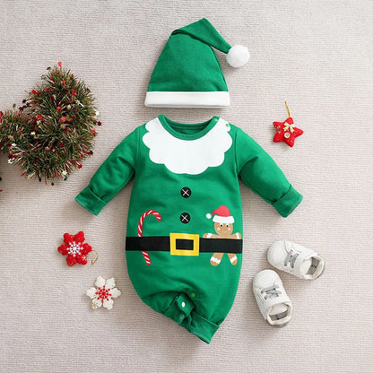 Weiches Baby-Weihnachtskostüm Baumwolle