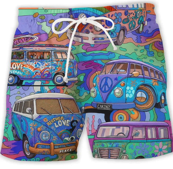 Herren Surf-Shorts Bedruckt Sommer