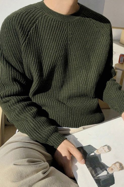 Norvielle Herren Gerippter Pullover Elegantes Design