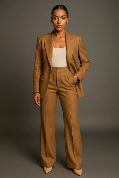 Damen Zweiteiler Blazer und Hose Leichter Sommerstoff