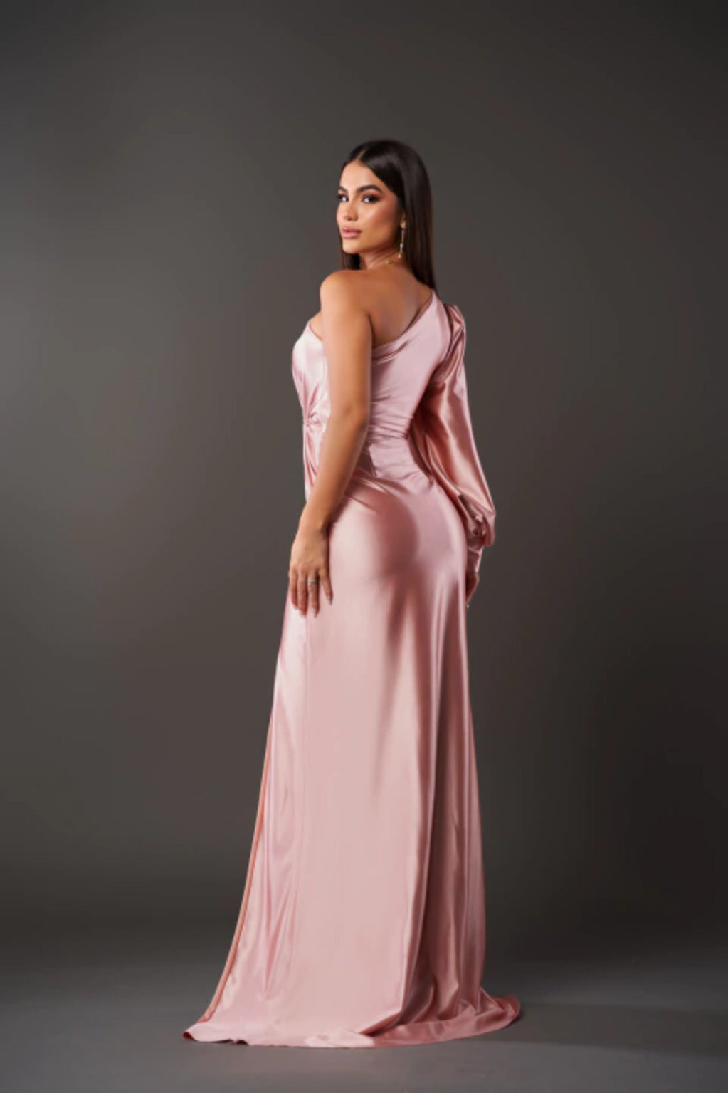 Elegant Damen One-Shoulder-Kleid Modern