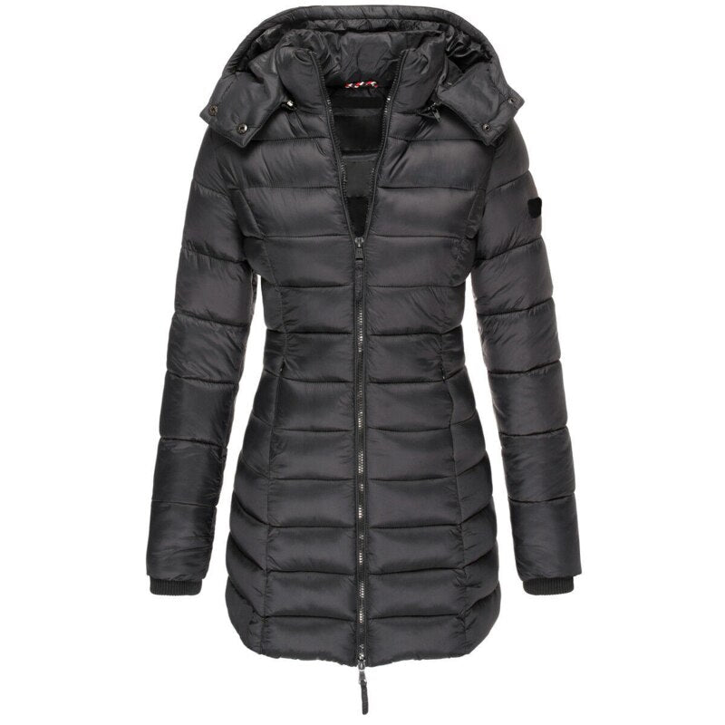 Norvielle Damen Daunenjacke Lang