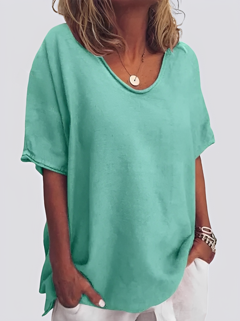Damen Bluse Lässig Locker Sitzend