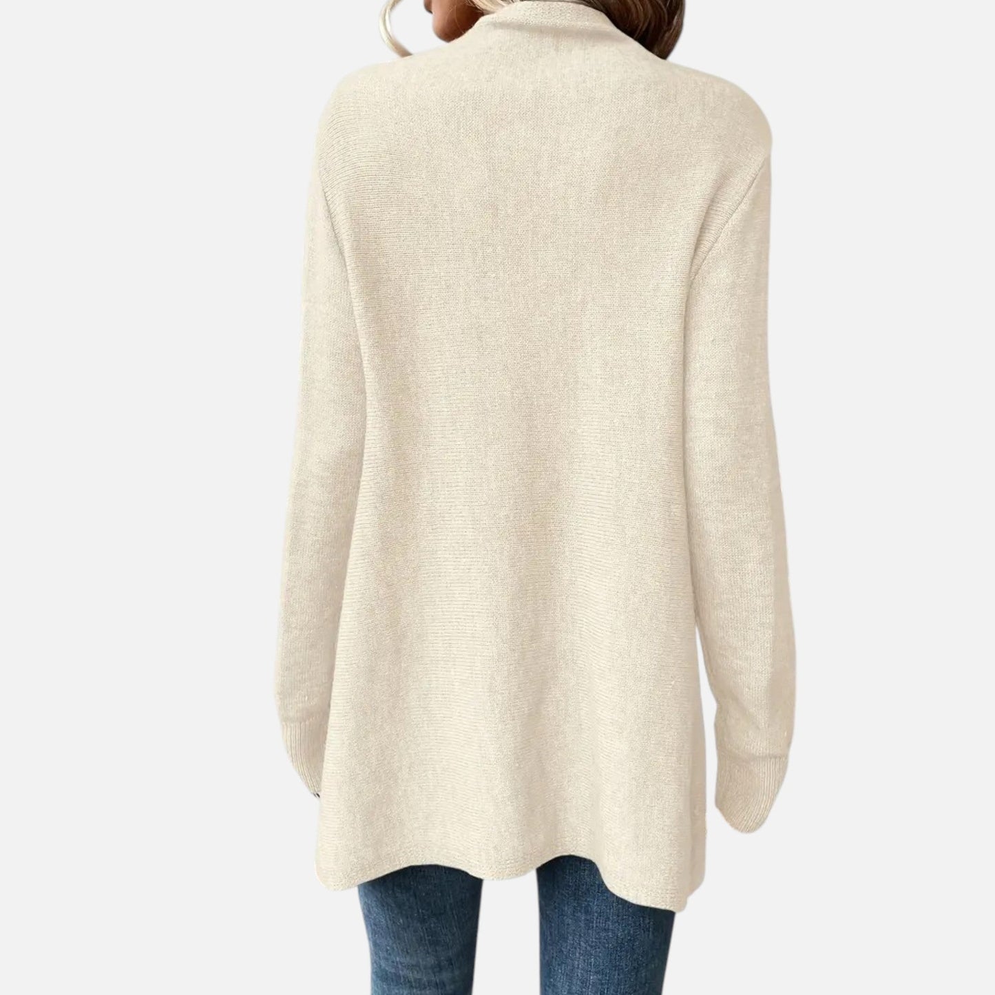 Damen Fransen-Pullover V-Ausschnitt mit Tasseln