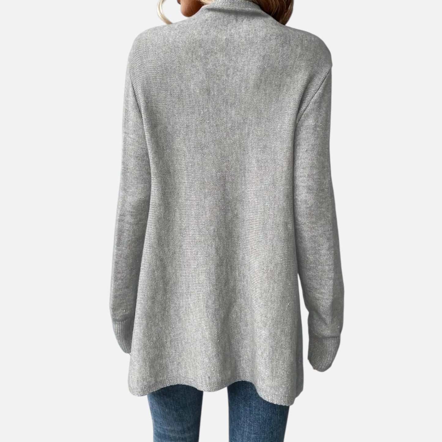 Damen Fransen-Pullover V-Ausschnitt mit Tasseln