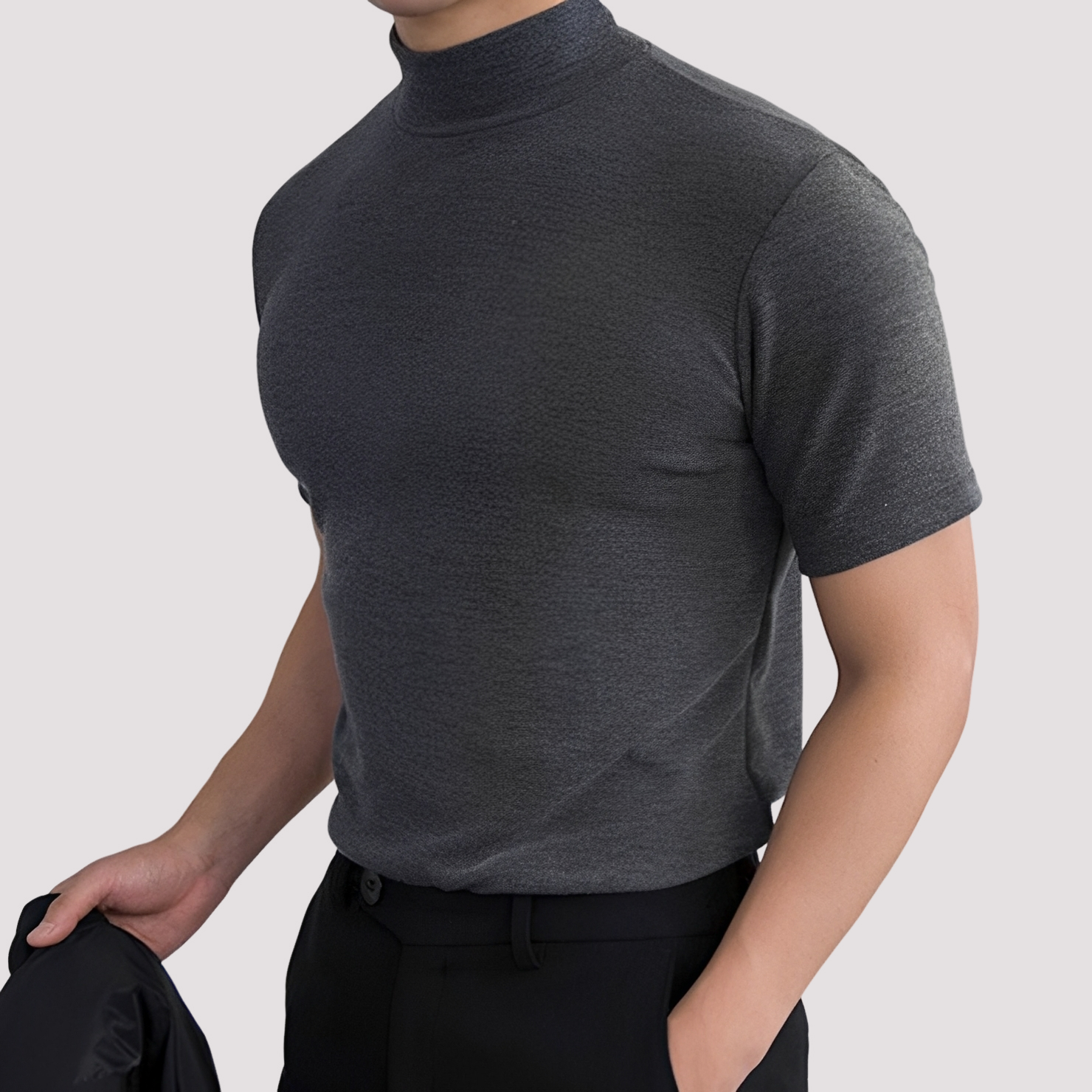 Herren T-Shirt Figurbetont Leicht Lässig - Norvielle
