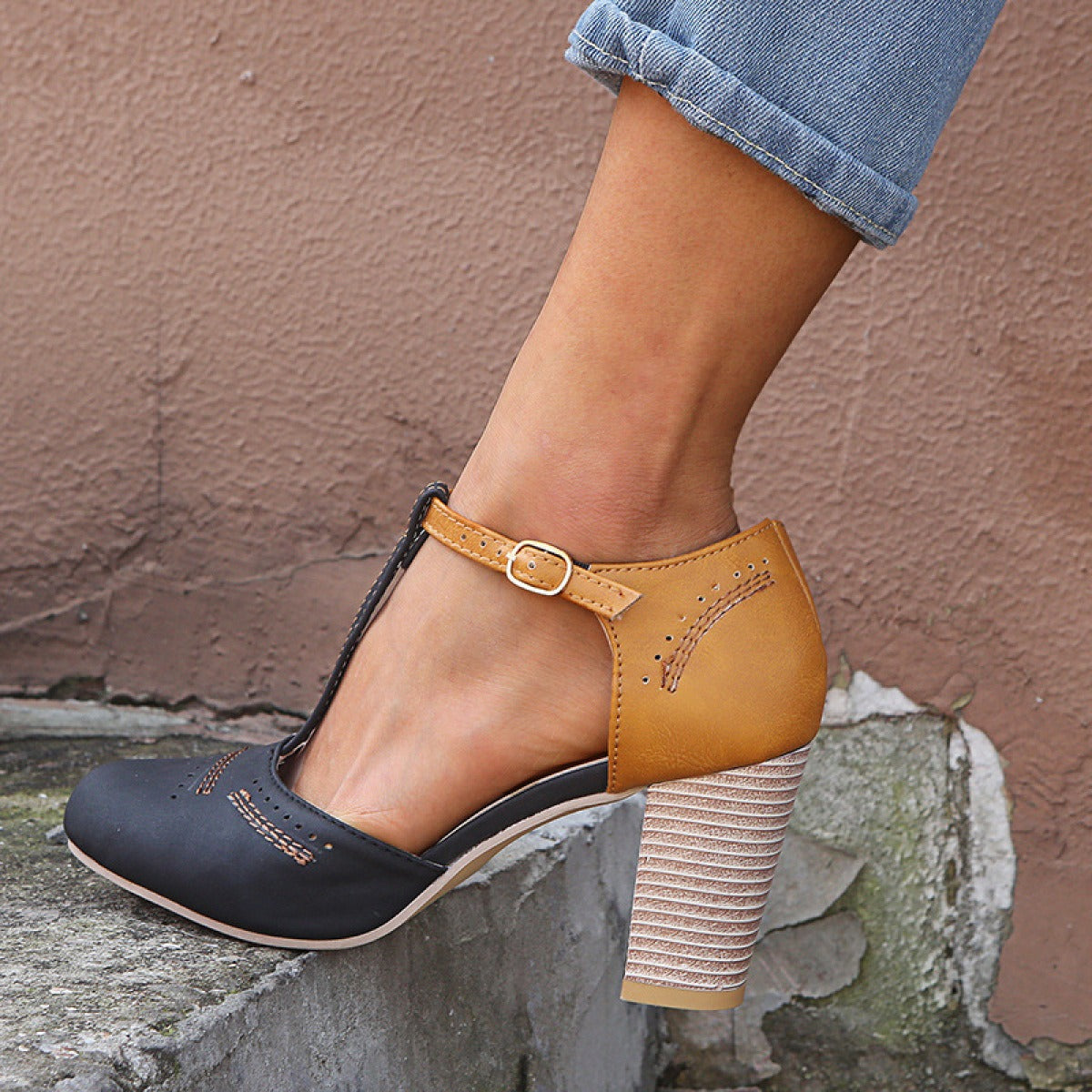 Damen Absatzschuhe Ausgewogene Höhe
