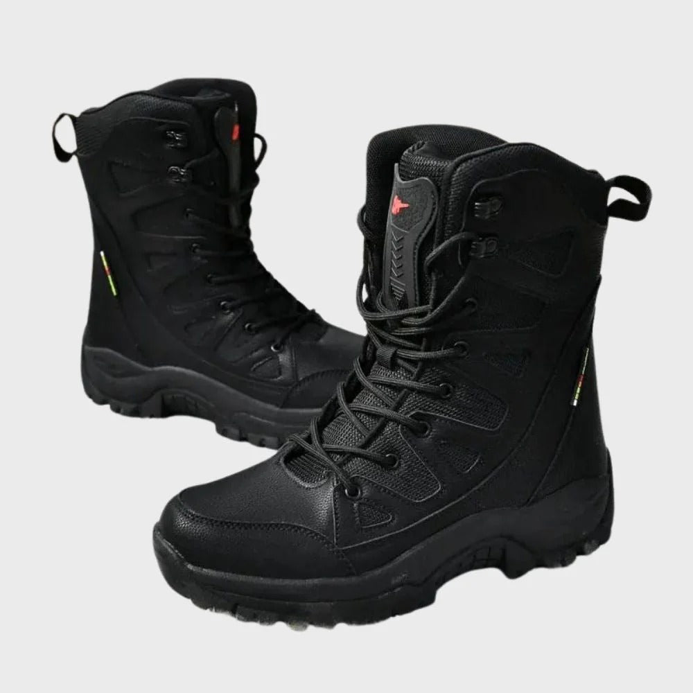 Wanderschuhe Leder-Mesh Hochformat