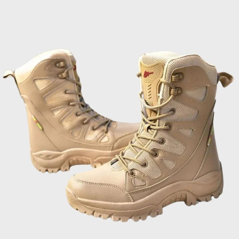 Wanderschuhe Leder-Mesh Hochformat