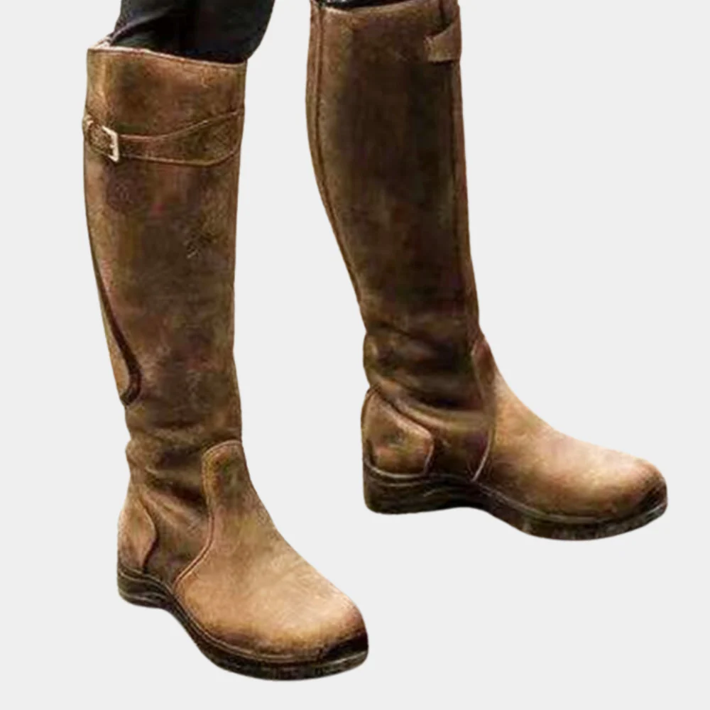 Damen Knöchelstiefel Slim Fit Wasserabweisend Wildleder