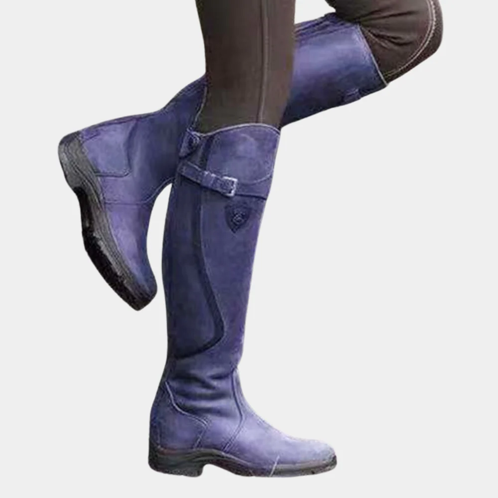 Damen Knöchelstiefel Slim Fit Wasserabweisend Wildleder