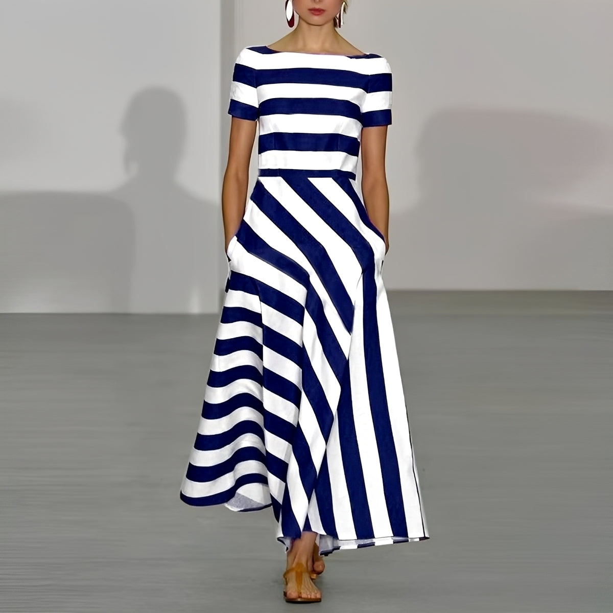 Damen Gestreiftes Kleid Charmaine - Norvielle