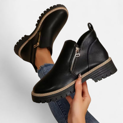 Damen Stiefeletten Robuste Sohle Kurzschaft