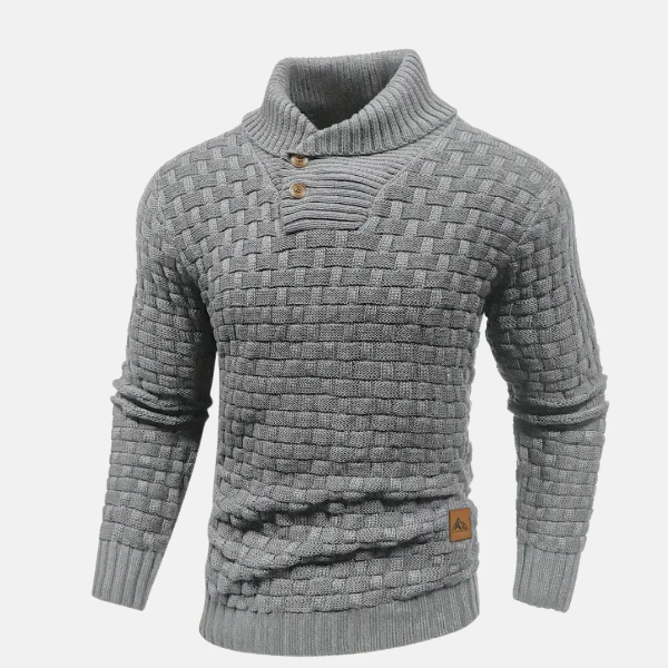 Quenby Herren Strickpullover Schalkragen Regular Fit