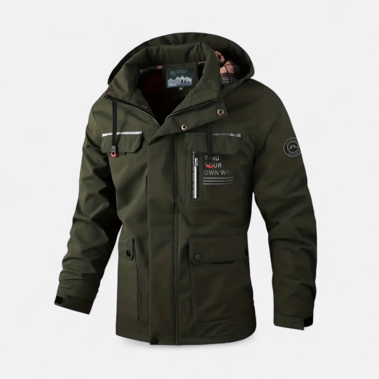 Herren Softshell-Jacke Mit Kapuze Winddicht