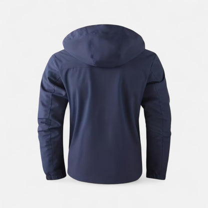 Herren Windbreaker Jacke Leicht Kapuze