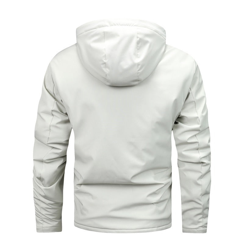 Norvielle Herrenjacke Fleece Kapuze Winddicht Wasserabweisend - Norvielle