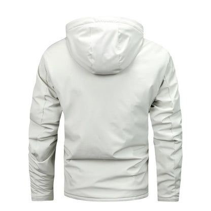 Norvielle Herrenjacke Fleece Kapuze Winddicht Wasserabweisend - Norvielle