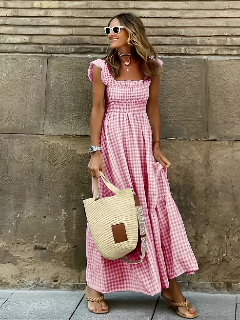 Mollie Damen Maxikleid Mock-Ausschnitt - Norvielle