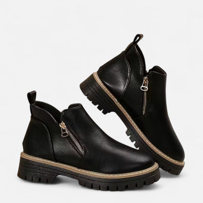 Damen Stiefeletten Robuste Sohle Kurzschaft