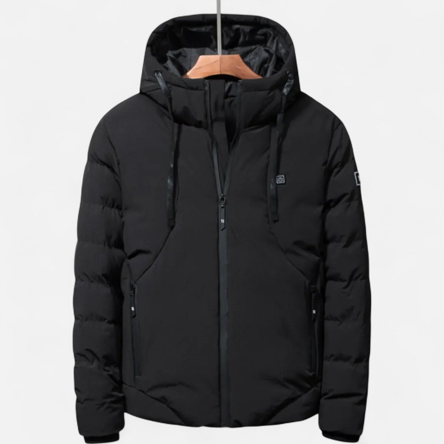 Herren Steppwinterjacke Robust Mit Kapuze