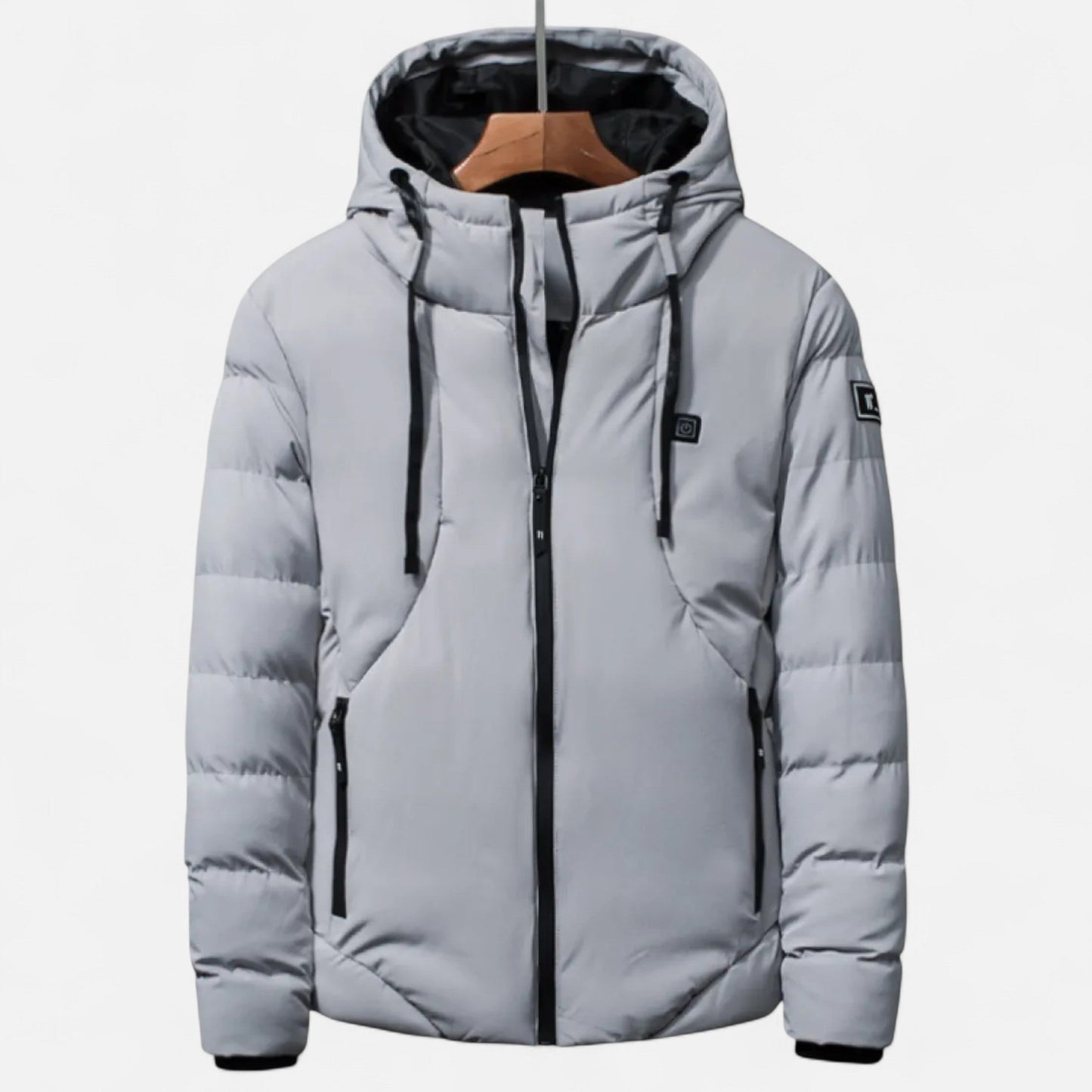 Herren Steppwinterjacke Robust Mit Kapuze