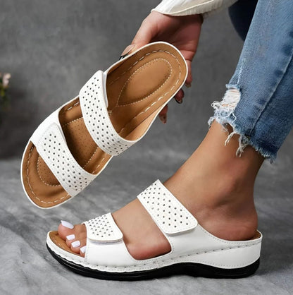 Damen Orthopädische Sandalen Klettverschluss - Norvielle