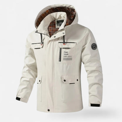 Herren Softshell-Jacke Mit Kapuze Winddicht