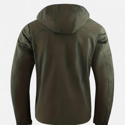 Herren Softshell-Jacke Mit Kapuze Winddicht