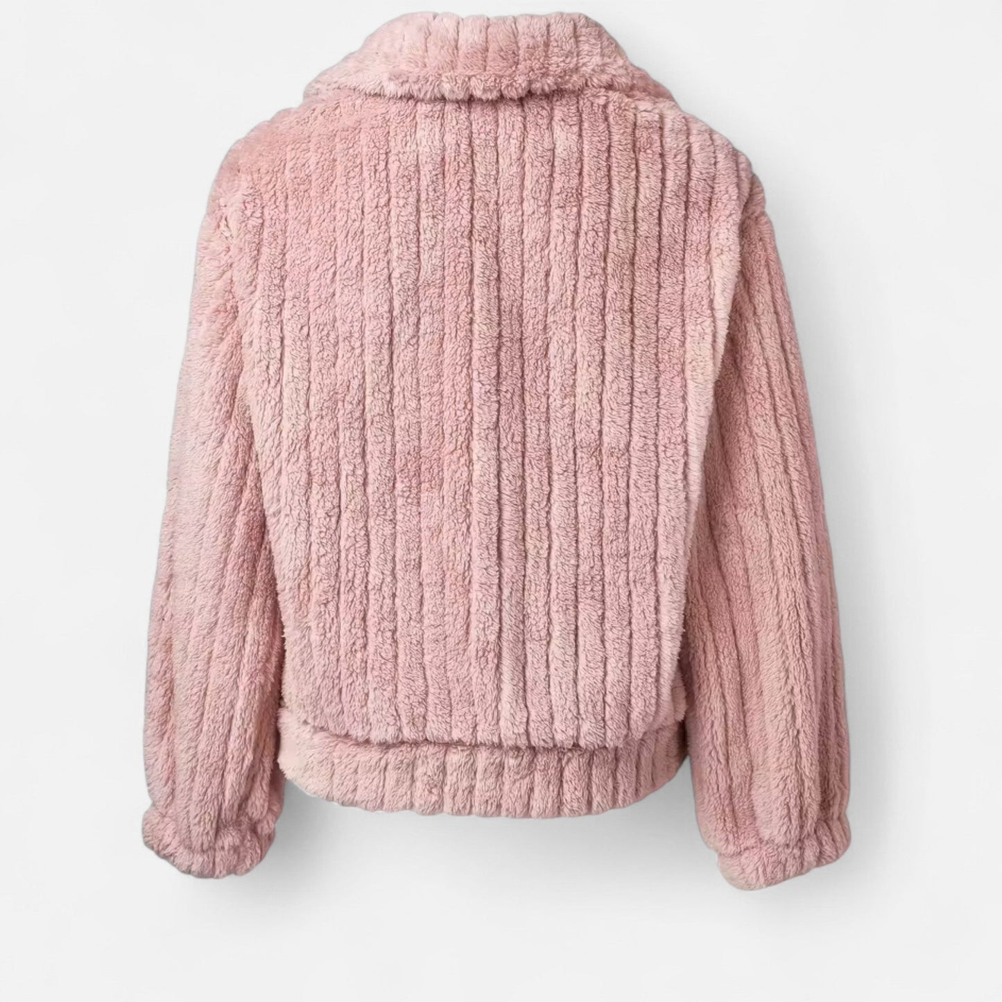 Damen Plüschjacke Dicke Warm Reverskragen